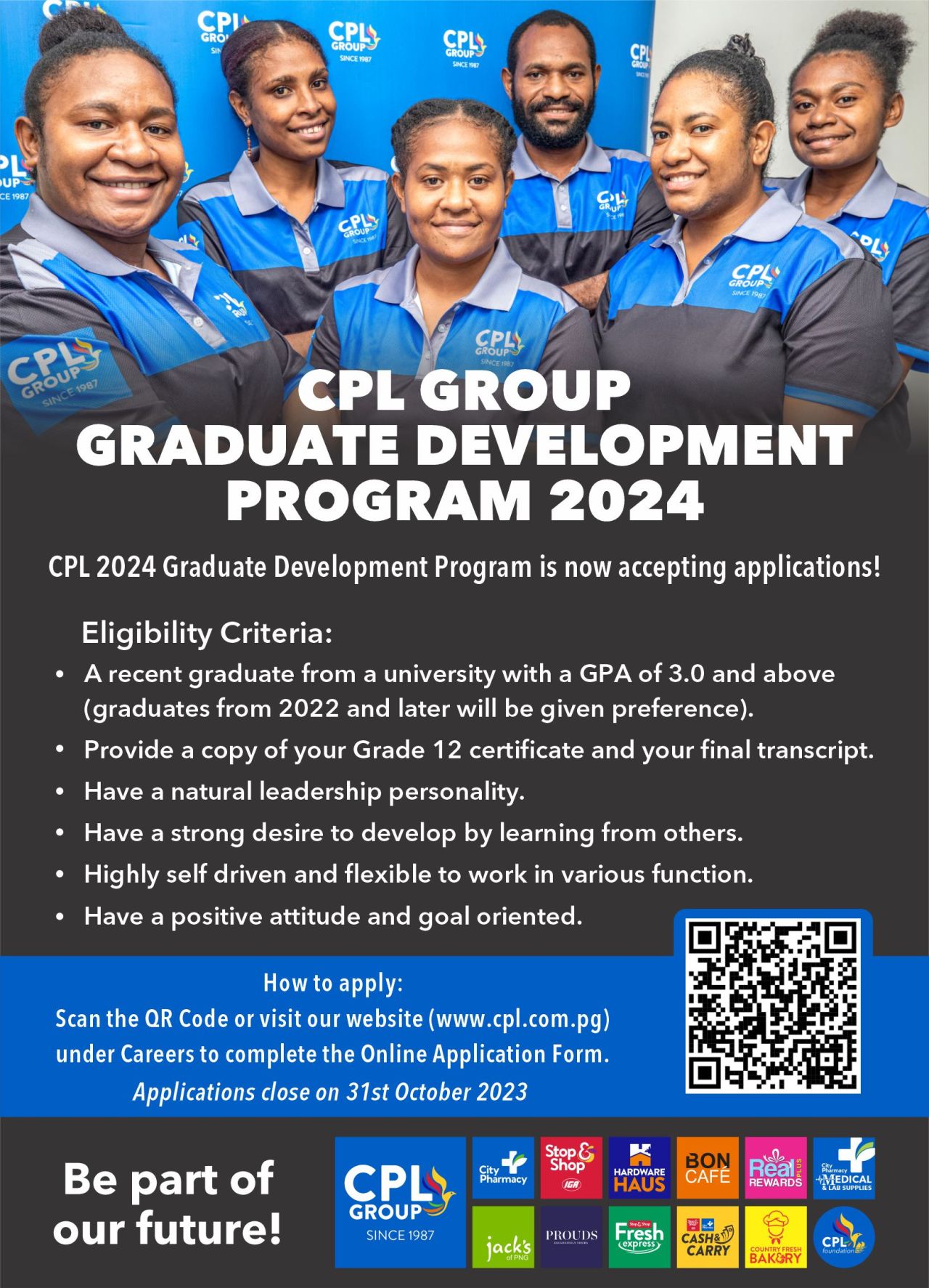 CPL Graduate Development Program 2024 Study in PNG